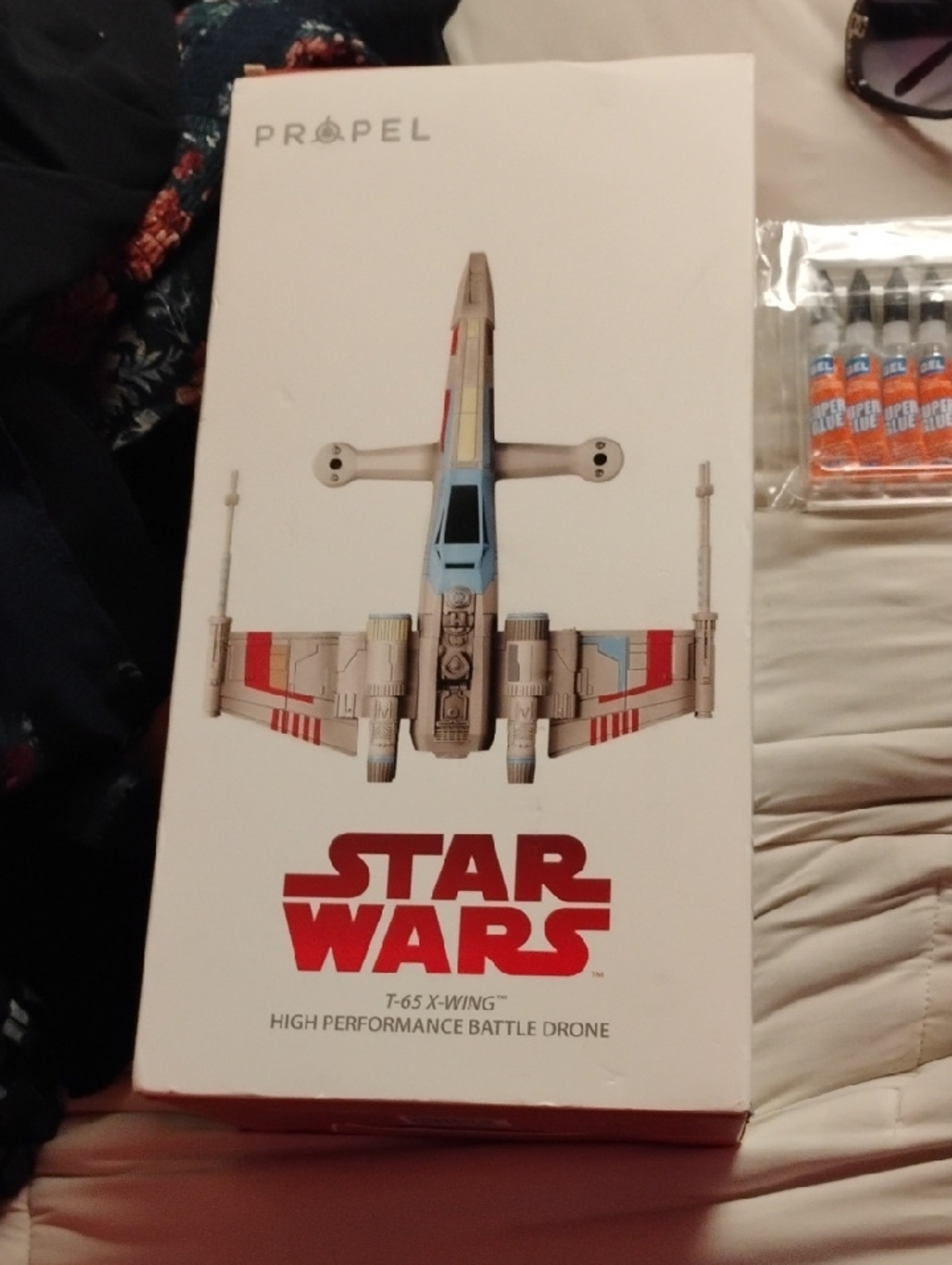 Star Wars T-65 X-Wing High Performance Battle Drone by Propel - White/Red/Blue